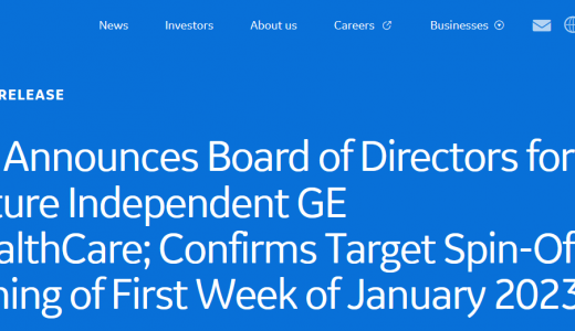 GE医疗将于明年1月独立运营，GE董事长兼首席执行官卡尔普担任非执行董事长