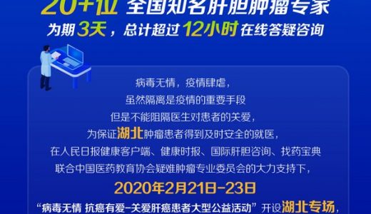 “病毒无情，抗癌有爱” 全国知名肝癌专家关爱患者在行动