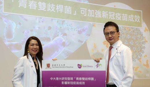 中大港大联合研究发现“青春双歧杆菌”可加强新冠疫苗成效