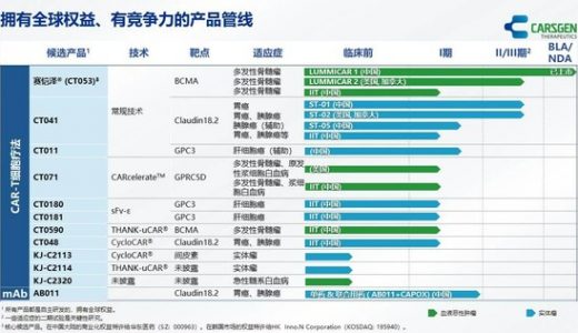 科济药业：2023年创新CAR-T疗法取得重大进展