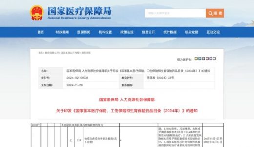 赫双妥纳入国家医保目录