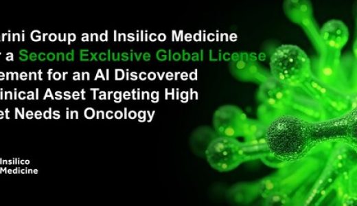 美纳里尼集团和Insilico Medicine针对AI发现的临床前资产签订了第二份独家全球许可协议