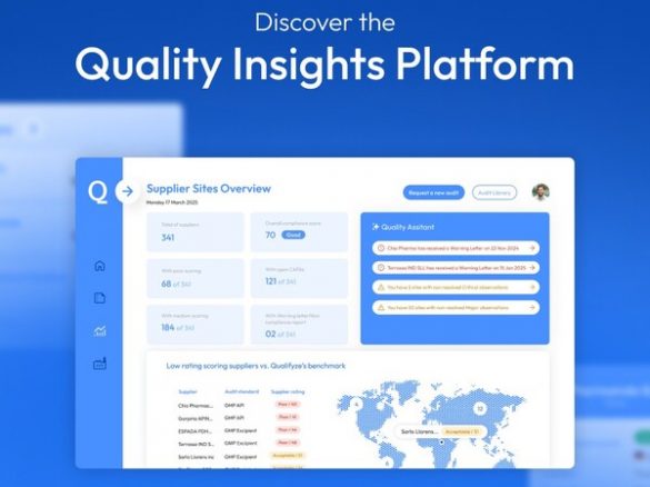 Qualifyze推出Quality Insights Platform，助力全球制药公司管理供应商现场风险