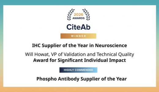 Abcam 已连续十二年获得 CiteAb 奖项认可